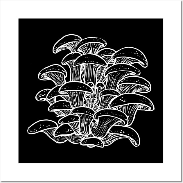 Oyster Mushrooms Wall Art by mycologist